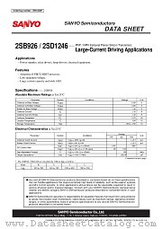 2SD1246 datasheet pdf ON Semiconductor