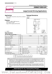 2SD1247 datasheet pdf ON Semiconductor