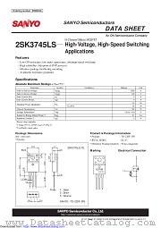 2SK3745LS datasheet pdf ON Semiconductor