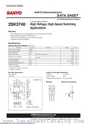 2SK3748 datasheet pdf ON Semiconductor