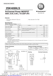 2SK4099LS datasheet pdf ON Semiconductor