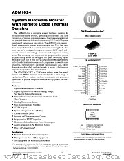 ADM1024 datasheet pdf ON Semiconductor