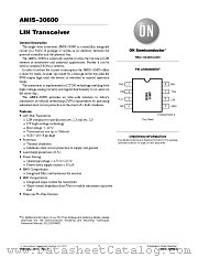 AMIS-30600 datasheet pdf ON Semiconductor