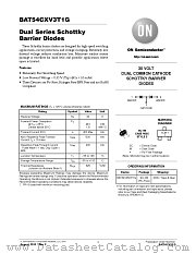 BAT54CXV3 datasheet pdf ON Semiconductor