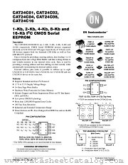 CAT24C02 datasheet pdf ON Semiconductor
