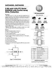 CAT24C03 datasheet pdf ON Semiconductor