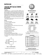 CAT25128 datasheet pdf ON Semiconductor