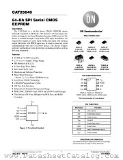 CAT25640 datasheet pdf ON Semiconductor