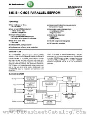 CAT28C64B datasheet pdf ON Semiconductor