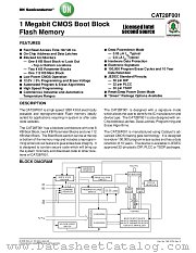CAT28F001 datasheet pdf ON Semiconductor