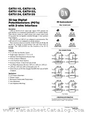 CAT5110 datasheet pdf ON Semiconductor