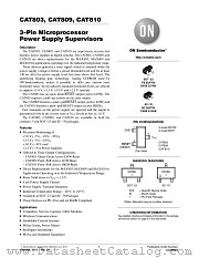 CAT809 datasheet pdf ON Semiconductor