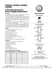 CAT853 datasheet pdf ON Semiconductor