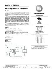 CAT871 datasheet pdf ON Semiconductor