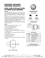 CAV24C02 datasheet pdf ON Semiconductor