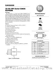 CAV25320 datasheet pdf ON Semiconductor