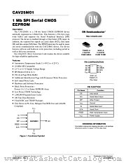 CAV25M01 datasheet pdf ON Semiconductor
