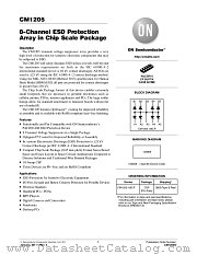 CM1205 datasheet pdf ON Semiconductor