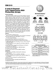 CM1213 datasheet pdf ON Semiconductor