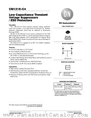 CM1218-C4 datasheet pdf ON Semiconductor