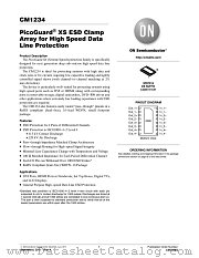 CM1234 datasheet pdf ON Semiconductor