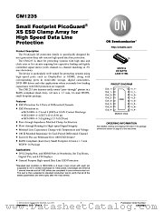CM1235 datasheet pdf ON Semiconductor