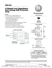 CM1241 datasheet pdf ON Semiconductor