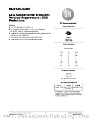 CM1248-04QG datasheet pdf ON Semiconductor