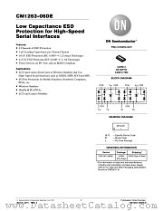 CM1263-06DE datasheet pdf ON Semiconductor