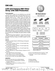 CM1426 datasheet pdf ON Semiconductor