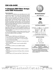 CM1436-04DE datasheet pdf ON Semiconductor