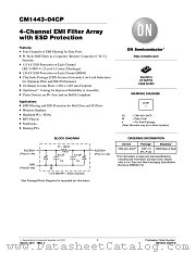 CM1443-04CP datasheet pdf ON Semiconductor