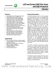 CM1450 datasheet pdf ON Semiconductor