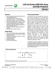 CM1452 datasheet pdf ON Semiconductor