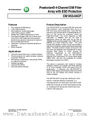 CM1453-04CP datasheet pdf ON Semiconductor