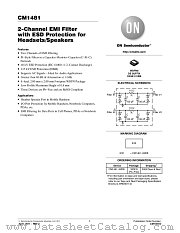 CM1481 datasheet pdf ON Semiconductor