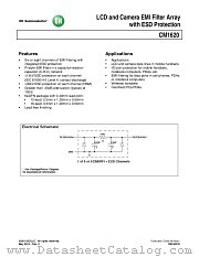 CM1620 datasheet pdf ON Semiconductor