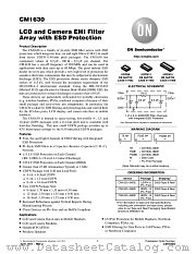CM1630 datasheet pdf ON Semiconductor