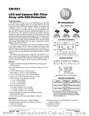 CM1631 datasheet pdf ON Semiconductor