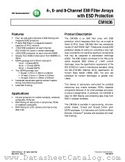 CM1636 datasheet pdf ON Semiconductor