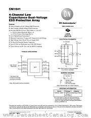 CM1641 datasheet pdf ON Semiconductor