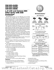 CM1693 datasheet pdf ON Semiconductor