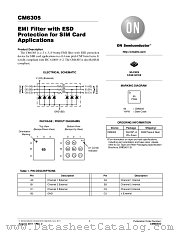CM6305 datasheet pdf ON Semiconductor
