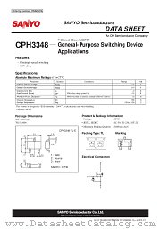CPH3348 datasheet pdf ON Semiconductor