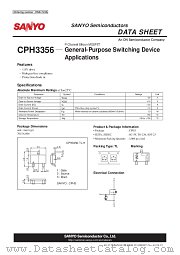 CPH3356 datasheet pdf ON Semiconductor