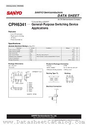 CPH6341 datasheet pdf ON Semiconductor