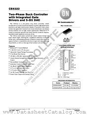 CS5322 datasheet pdf ON Semiconductor