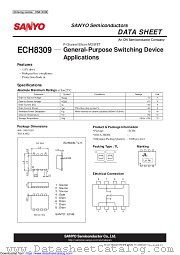 ECH8309 datasheet pdf ON Semiconductor
