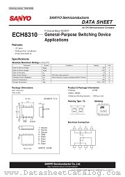 ECH8310 datasheet pdf ON Semiconductor