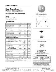 EMF23XV6 datasheet pdf ON Semiconductor